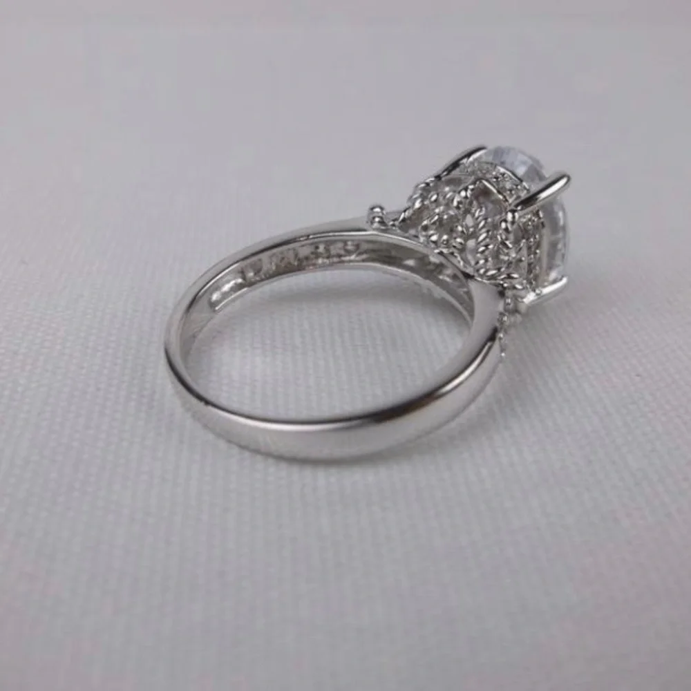 New Designer Sterling Silver‎ Cocktail Ring size 7